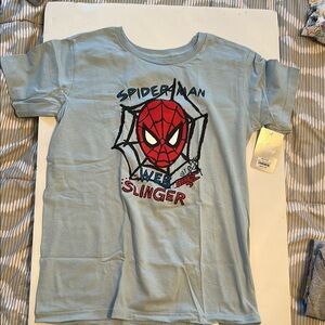 Spider-Man Graphic Tee in Light Blue